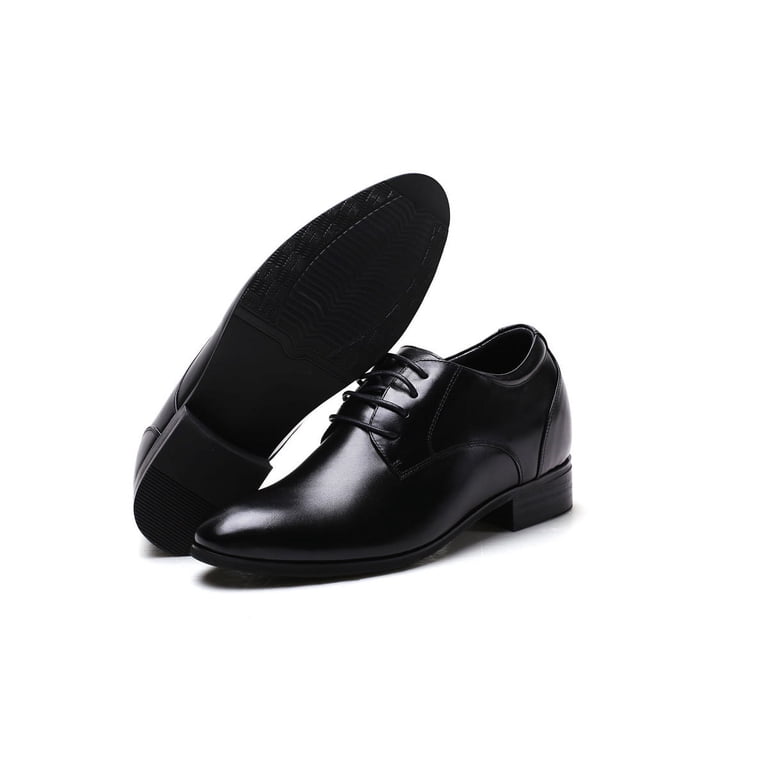 CHAMARIPA Elevator Shoes Men Black Dress Shoes Height Increase 7cm/2.76 Inch CMR CHAMARIPA Dress Elevator Shoes - Black Tall Men Shoes  main image 3