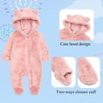 thumbnail image 3 of Mono CHAOJIESI con forro polar para bebé, manga larga, 6-9 m, rosa, 3 of 6