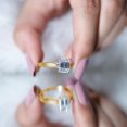 thumbnail image 5 of Rosec Jewels Vintage Style Lab Grown Emerald Cut Engagement Ring 3 Carat - IGI Certified - Diamond Statement Ring - E-VS1 Grade, 14K Yellow Gold, US 6.00, 5 of 8