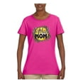 thumbnail image 3 of Softball Mom Animal Print Girl Sports Womens Graphic T-Shirt, Fuschia, X-Large, 3 of 5