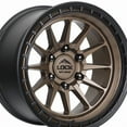 thumbnail image 2 of 17x9 Lock Baja Matte Desert Bronze W/ Matte Black Ring Wheel 5x5 (-12mm), 2 of 3