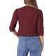 thumbnail image 3 of CHAQUETA DE JEAN CORTA SIN CUELLO PARA MUJERES CON MANGAS 3/4 EN FUSCIA TALLA M, 3 of 6