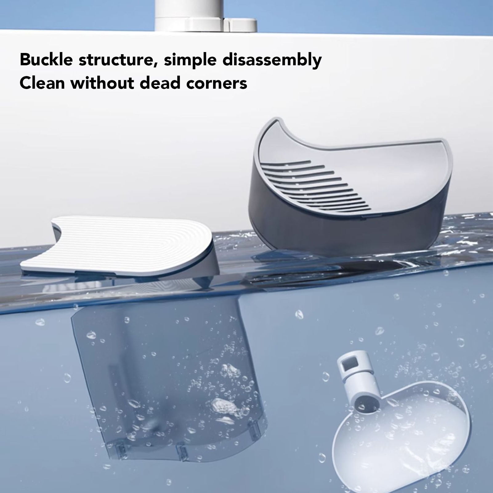 YAHHU Smart Cat Water Dispenser 3L Water Tank Self Refill Tipping Rechargeable Automatic Pet Water Bowl Cat Waterer Fluid Fountain System With Built-in 2000mAh Battery Included