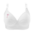 thumbnail image 3 of Wiyuqeen Bras for Women No Underwire Pink Ribbon Supportive Everyday Bras Plus Size Full Coverage Push up Bralettes, 3 of 5