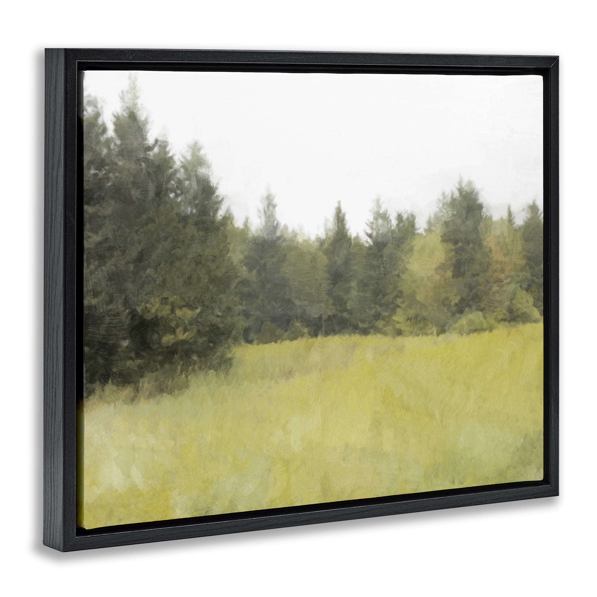 Stupell Industries The Forest's Vast Clearing Black Framed Floater Canvas Wall Art, design by Kim Curinga