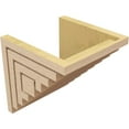 thumbnail image 5 of 10"W x 10"D x 10"H Wide Landon Rough Cedar Woodgrain TimberThane Corbel, Primed Tan, 5 of 6