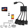 thumbnail image 3 of Adaptador de Concentrador OTG de Estación de Carga perfecl 3 Puertos USB 1 Puerto Micro USB, 3 of 8