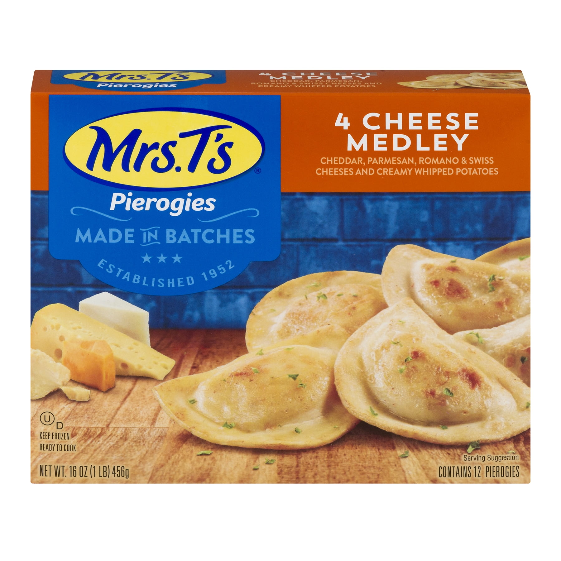 Mrs. T's Pierogies 4 Cheese Medley, 16.0 OZ