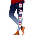 thumbnail image 1 of Leggings deportivos Gibobby estampados navideños de moda informal para mujer Azul S, 1 of 5