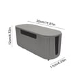 thumbnail image 3 of Desktop Cable Management Box, Sturdy Plastic Power Strip Organizer with Ventilation for Wires, 3 of 6