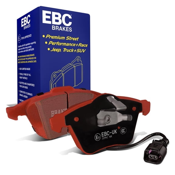 EBC Brakes Redstuff Premium Fast Street Pad For All Engine Sizes Fits select: 2006-2010 VOLKSWAGEN PASSAT, 2009-2011 VOLKSWAGEN CC