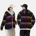 thumbnail image 6 of Sigee Colorful Sparkling Print UPF50+ Men's Sun Protection Hoodie Shirt SPF UV Shirt Long Sleeve Fishing Outdoor Lightweight, S-3XL, 6 of 9