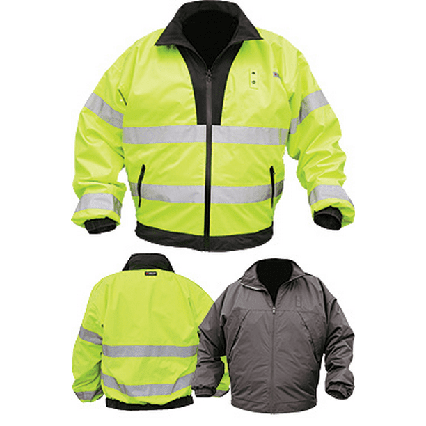 MCR Safety MCRBRCL3LXL Gear Bomber Jacket, Fluor Lime Extra Large