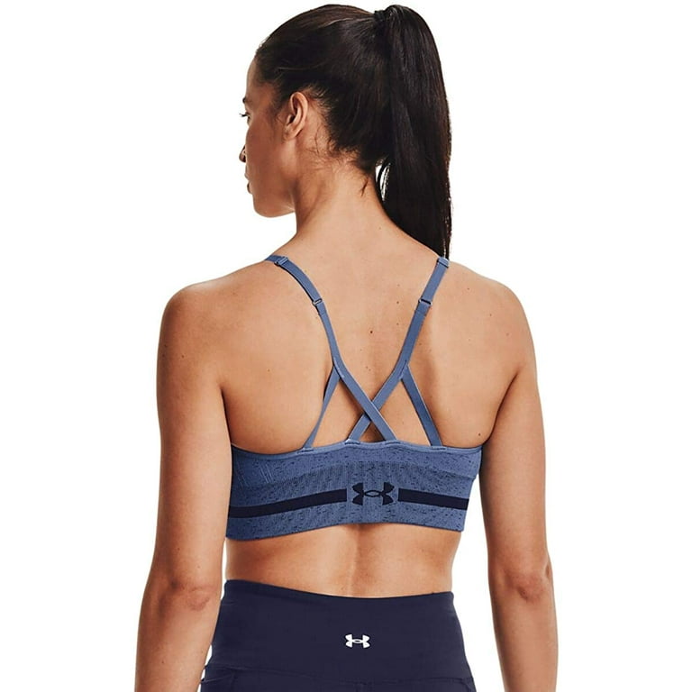 Under Armour UA Crossback Low Sports Bra (Blizzard-Varsity Blue), Womens  Underwear, All Womens Clothing, Womens Clothing