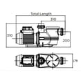 thumbnail image 4 of Waterco Supatuf Pool Pump 1,5 HP, 110/220V, 4 of 4