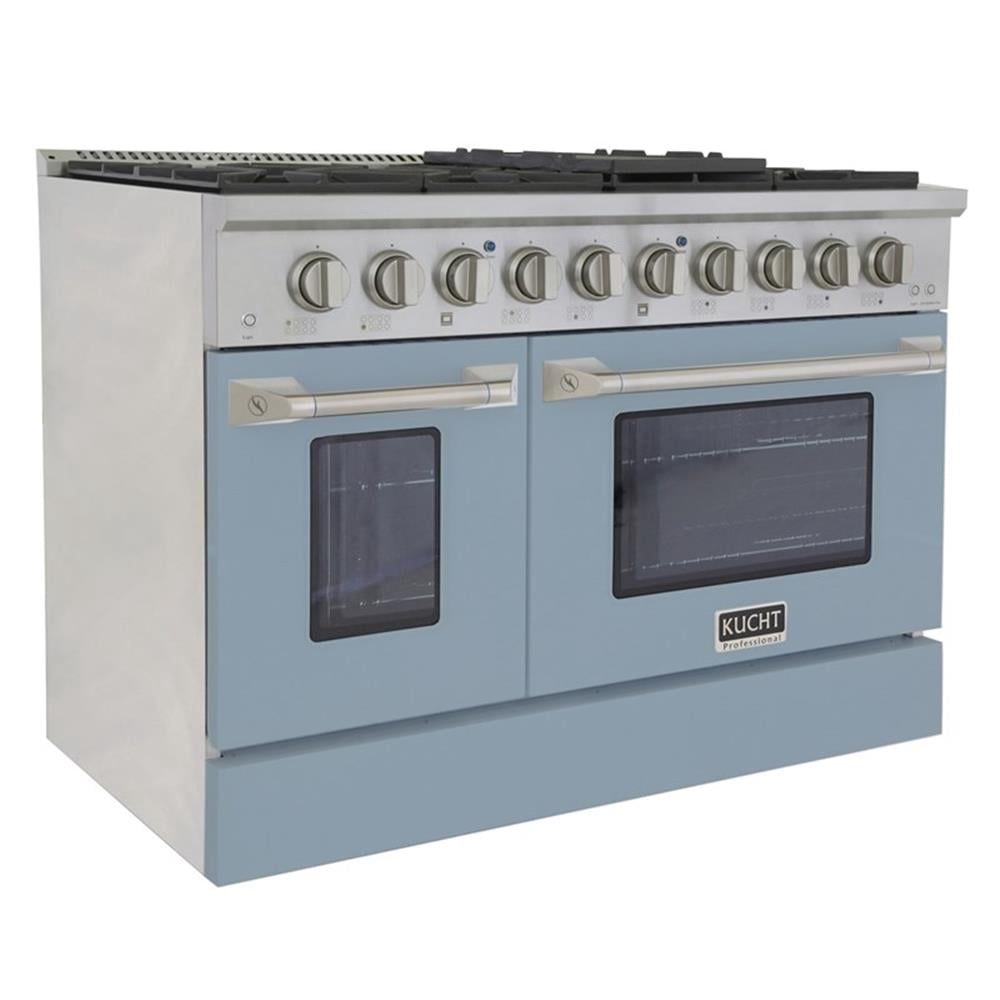 Pemberly Row 48" 6.7 cu. Dual Fuel Range for Natural Gas in Light Blue