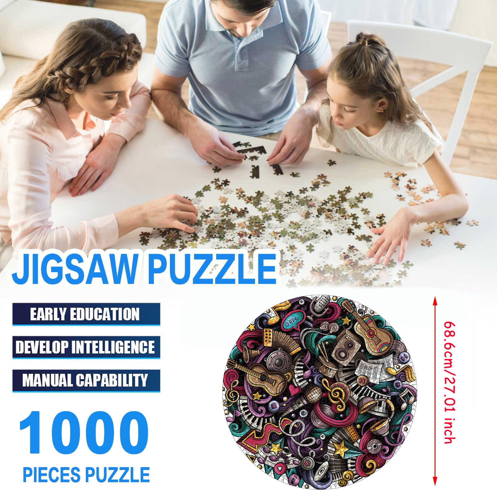 Puzzles for Adults 4000 Piece JigsawLove tree-4000 Aduts Kids Large Puzzles Games Brain IQ Developing Magical Game