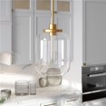 thumbnail image 1 of Henn & Hart PD0490 Agnolo Brass Pendant with Clear Glass Shade, 1 of 2