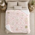 thumbnail image 4 of Pink Bow Pumpkin Sofa Scene Whimsical Cottagecore, Cozy Pet Portrait Pattern, Warm Flannel Blanket for Living Room and Bedroom, Cat Lovers Just Because Gift, Pet Lover Home Decor, 4 of 7