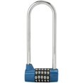 thumbnail image 1 of Cadenas en Alliage à Combinaison 5 Chiffres, Code de Sécurité en Forme de U, Cadenas de Porte d'Armoire Extra Long, Serrure de Casier Réinitialisable, 1 of 5
