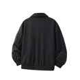thumbnail image 4 of Men's Jackets Solid Color Lapel Zipper Casual Windbreaker 3 Pockets Jeans Jackets Trucker Coat, 4 of 5