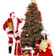 thumbnail image 5 of Christmas Tinsel Garland Xmas Metalic tinsel twist garland glitter christmas tree hanging wreath decor indoor/outdoor ornament, 5 of 5