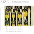 thumbnail image 2 of Small Washable Kitchen Rug, Vintage Striped Pineapple Pattern Indoor Door Mats for Entryway, Non Slip Area Rug Floor Carpet for Entrance Bathroom Bedroom, 2 of 7