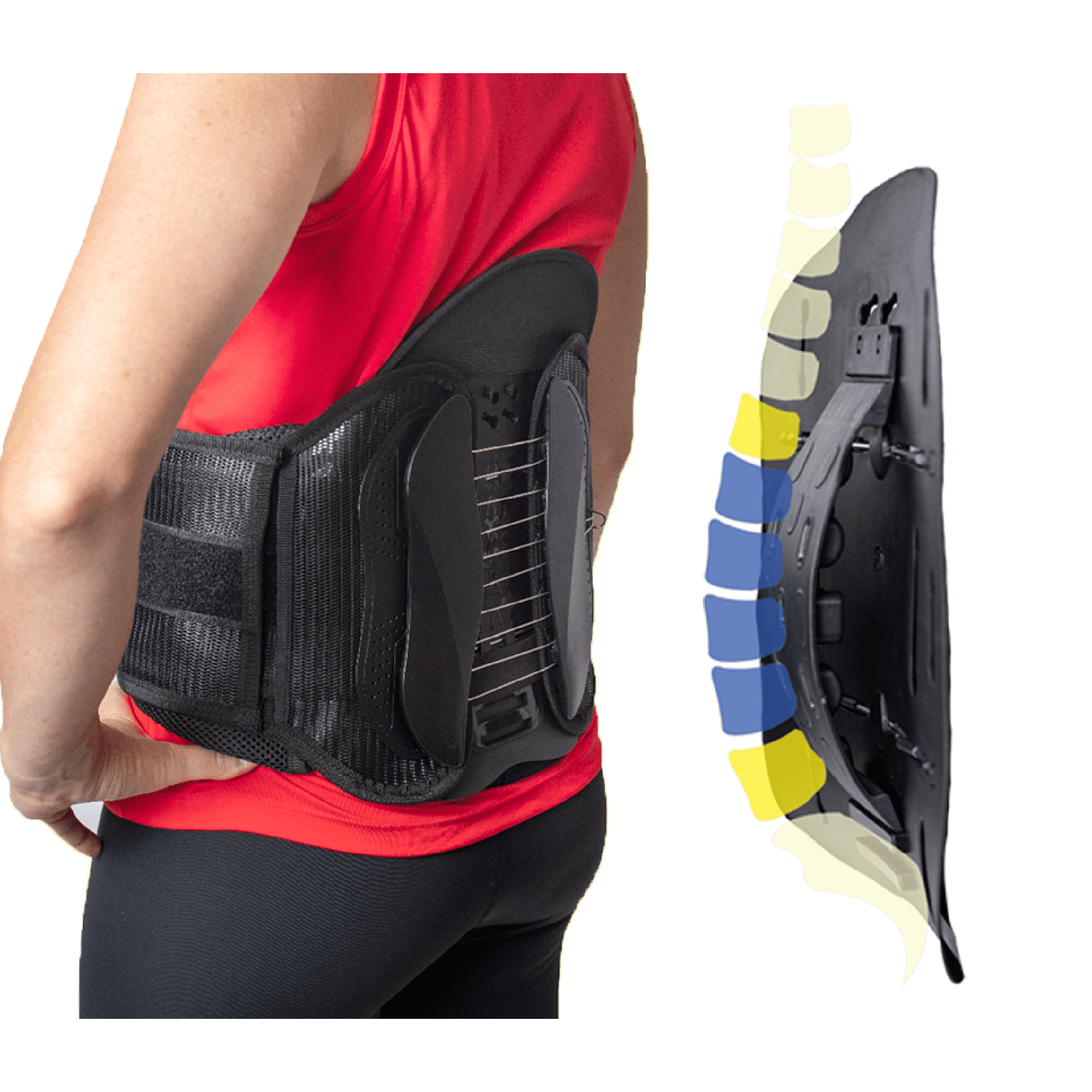 Brace Direct Contoured LSO Brace with Adjustable Lumbar Support