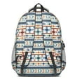 thumbnail image 3 of Boho Bohemia Geometric Line Art Backpack for School,Cute School Bag,Schoolbag with Adjustable Shoulder Straps & Padded Back,16.9 Inch, 3 of 5