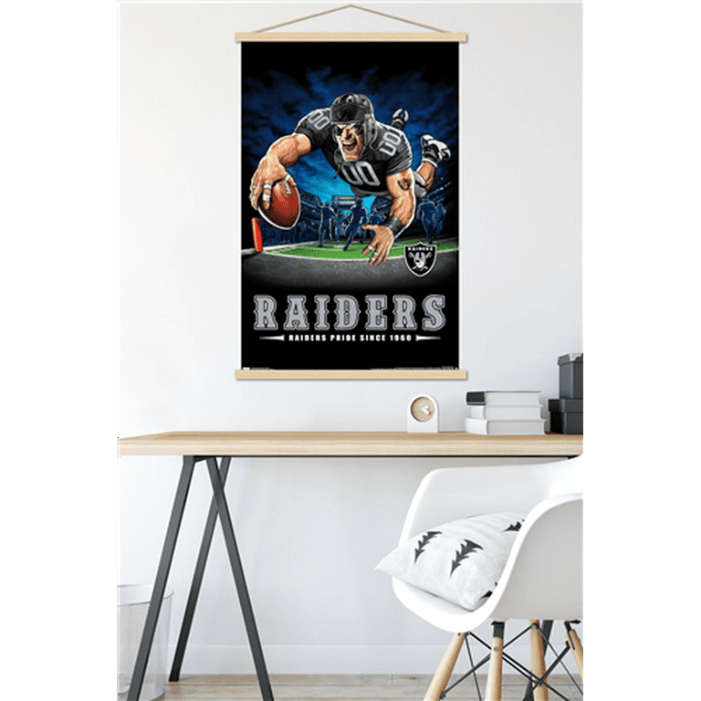 Las Vegas City Raiders American Football Poster Sports Pattern Canvas Wall  Art Printed Pattern Artwork Home Decor Painting (No Framed,16x20inch)