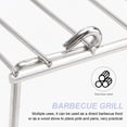 thumbnail image 4 of MasteelfCA 1pc Outdoor Barbecue Grill Accessory Stainless Steel Grate Rack Camping Tool, 4 of 8