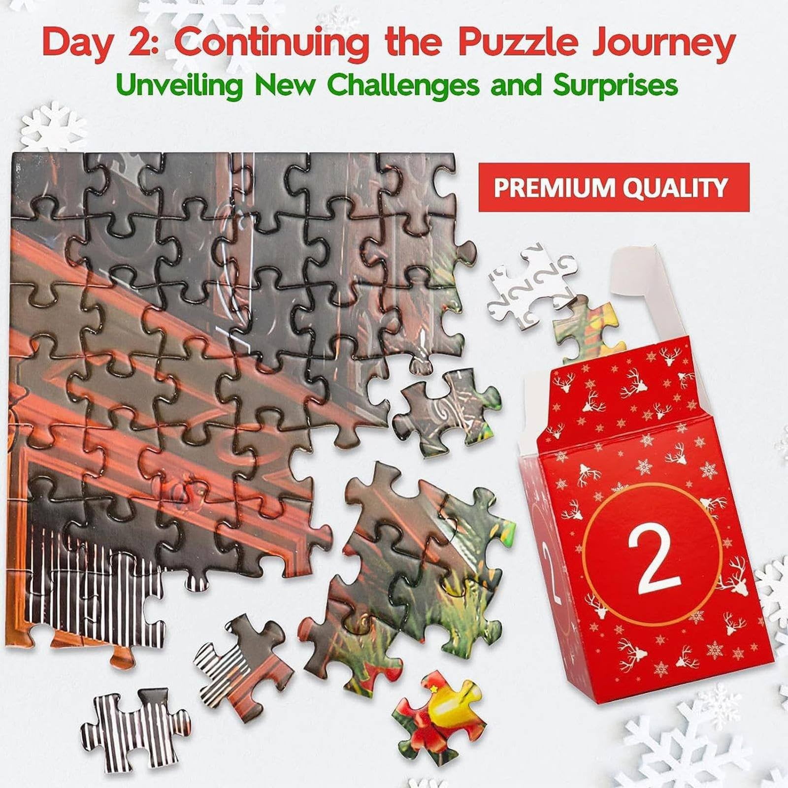 Calendrier De L'Avent Puzzle 1008 Pièces - ZGEER - Pour Enfants Et Adultes - Maison