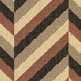 thumbnail image 3 of SAFAVIEH Courtyard Arnold Chevron Stripes Indoor/Outdoor Area Rug Cream/Black, 2'7" x 5', 3 of 4
