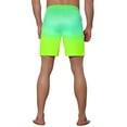 thumbnail image 3 of Unique Bargains Men's Contrast Color Drawstring Waist Beach Swimwear Shorts 30 Green, 3 of 5
