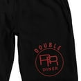 thumbnail image 2 of Twin Peaks (1990) Double RR Diner Logo Men's Black Lounge Shorts-XL, 2 of 5