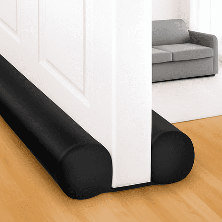6Pcs Double Door Draft Stopper Seal Door Weather Stripping Door Sweeps Soundproof, Windproof, Dustproof  Resistant 24-32Inches Adjustable Door Draft Guard