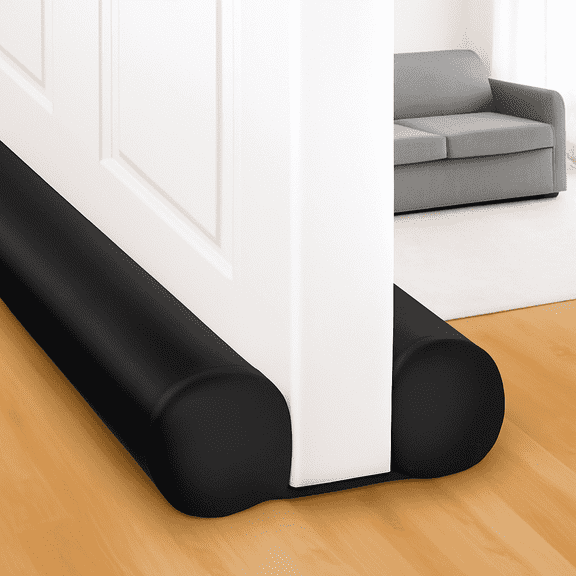 6Pcs Double Door Draft Stopper Seal Door Weather Stripping Door Sweeps Soundproof, Windproof, Dustproof  Resistant 24-32Inches Adjustable Door Draft Guard