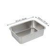 thumbnail image 5 of Placa de alimento de acero inoxidable 1pc Placa de Sirviendo Cocina Utensilio Cena Plato, 5 of 5