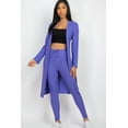 thumbnail image 4 of Ribbed Long Cardigan and Leggings Ensemble, 4 of 11