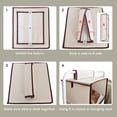 thumbnail image 5 of Foldable Hanging Closet Organizer with Drawers, 6-Shelf, Natural, Polyester Canvas, 13.60 x 12.20 x 42.50 inches, 5 of 8