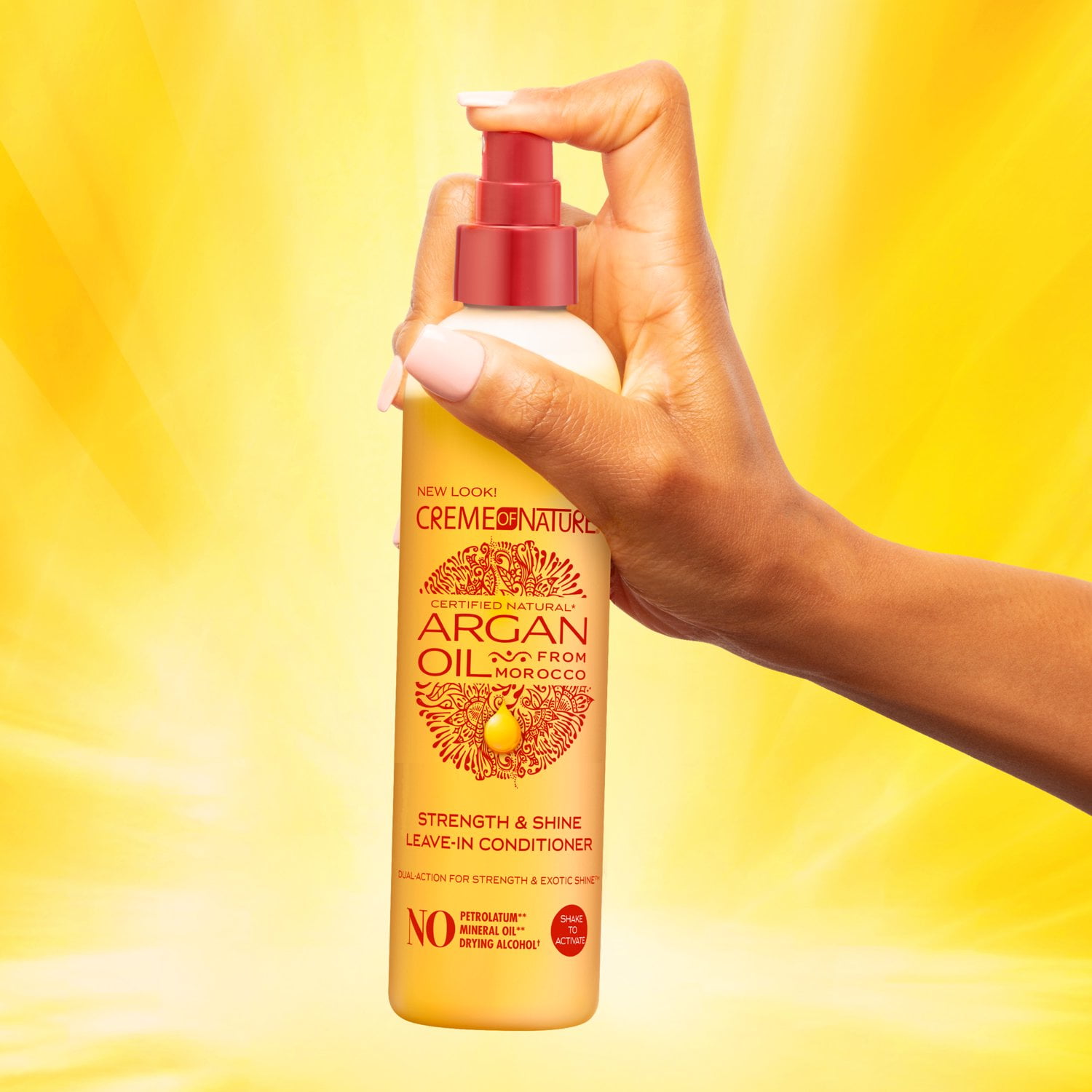 Creme of Nature Argan Oil Strength, Shine & Detangling Leavein Hair Moisturizer, 8.45 oz  (图2)