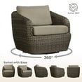 thumbnail image 4 of CHITA 2-Piece Outdoor Bistro Sets with Table & Chair, Beige, 4 of 12
