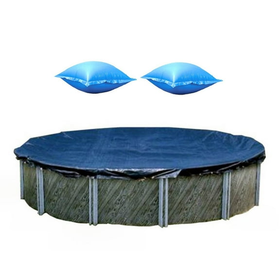 Swimline 18 Foot Round Pool Cover   4x4 Winterizing Closing Air Pillow (2 Pack)