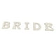 thumbnail image 2 of Parche termoadhesivo con diseño de letra BRIDE para coser en ropa, con perlas brillantes y diamantes de imitación., 2 of 14