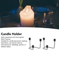 thumbnail image 3 of Candle Stick Holder, Multi Purpose 3 Arm Candle Holder Metal Simple Look  For Party, 3 of 8