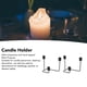 thumbnail image 3 of Candelabra, Múltiples Propósitos de 2 PCS Soportador de Velas de Vela de Hierro para la Decoración, 3 of 7