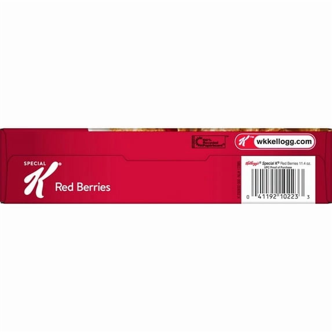 Kellogg's Special K Breakfast Cereal, Fiber Cereal, Family Breakfast, Red Berries, 11.4oz (Pack 4)