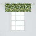 thumbnail image 2 of Ambesonne Leaves Window Valance, Exotic Forest Monstera Leaf, 54" X 18", Pastel Green Multicolor, 2 of 3