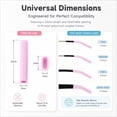 thumbnail image 2 of 10 Pairs Silicone Eyeglasses Temple Ear Cushions, Anti-Slip Glasses Arm Protective Sleeves, Reduce Ear Soreness for Daily Wear Eyewear & Sunglasses(Blue), 2 of 6