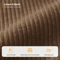 thumbnail image 3 of BLAZANT 89" Sofa Couch, 3 Seater Sofa with Suppleness Armrests, Corduroy Fabric Deep Seat Sofa with Upholstered Cushion& Backrests, Modern Comfy Couch for Living Room Apartment Office, 3 of 11